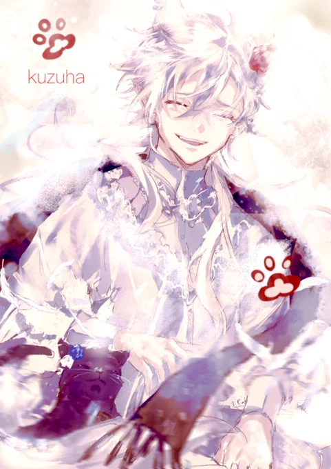 #かな絵 #KuzuArt #くろのあとりえ 『 』 昨日葛葉さんはあげてたんだけど、やっぱり叶猫さんと葛葉猫さんを並べたかった!!!あと、葛葉さん少し直した。雪の中をイメージして描きました! 再会MVの背景が廃墟の街なのかな? どんな天気でも元気でいてくれ〜暫く再開の余韻に浸ってる‥