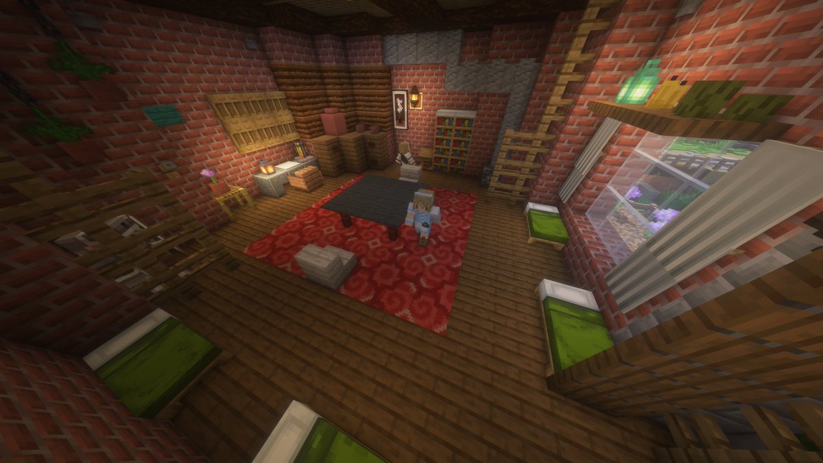 Homissan_Brand's tweet photo. #FF7 in #Minecraft today's progress!٩( 'ω' )و☄️
Gongaga village under construction!
interior work has been progressing.
villagers are living modestly...(ง˘ω˘)ว
#minecraft建築コミュ https://t.co/I6tGkygRro
