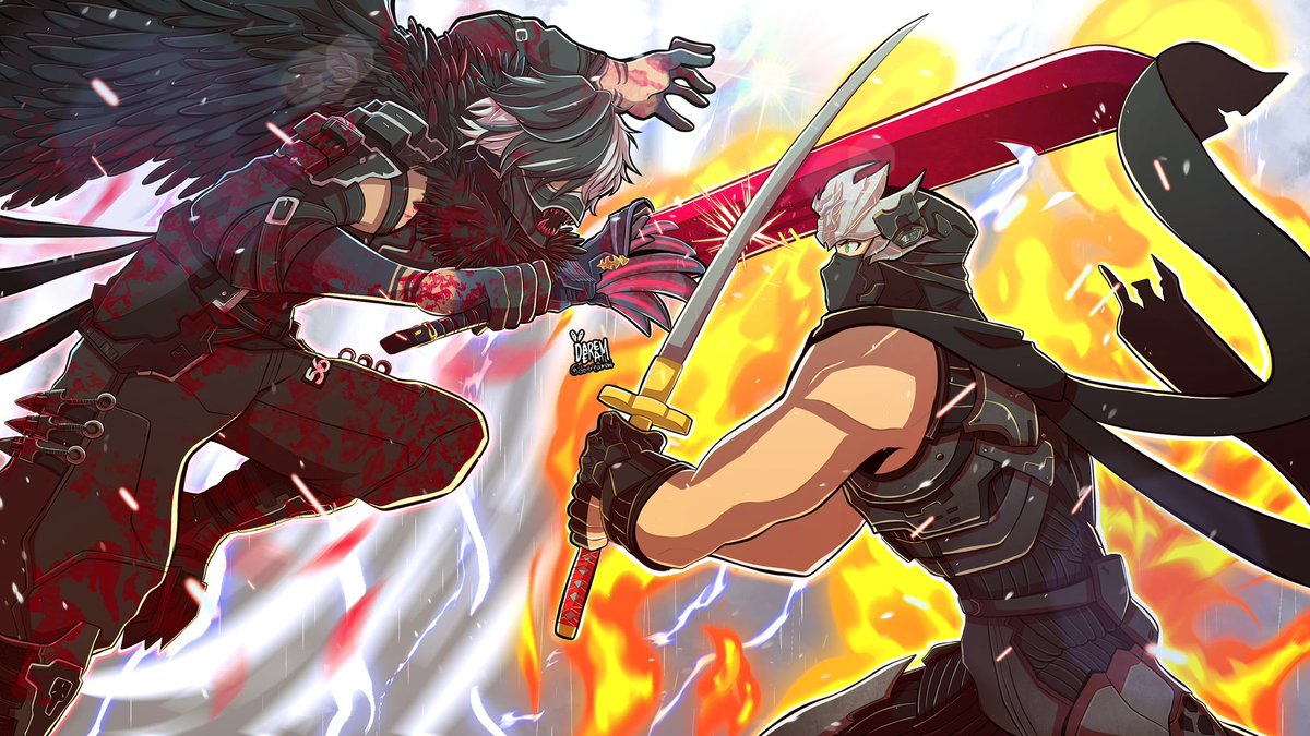 Ninja gaiden art commission for <a href="/Zaki_O97/">Zaki_097</a> >:)