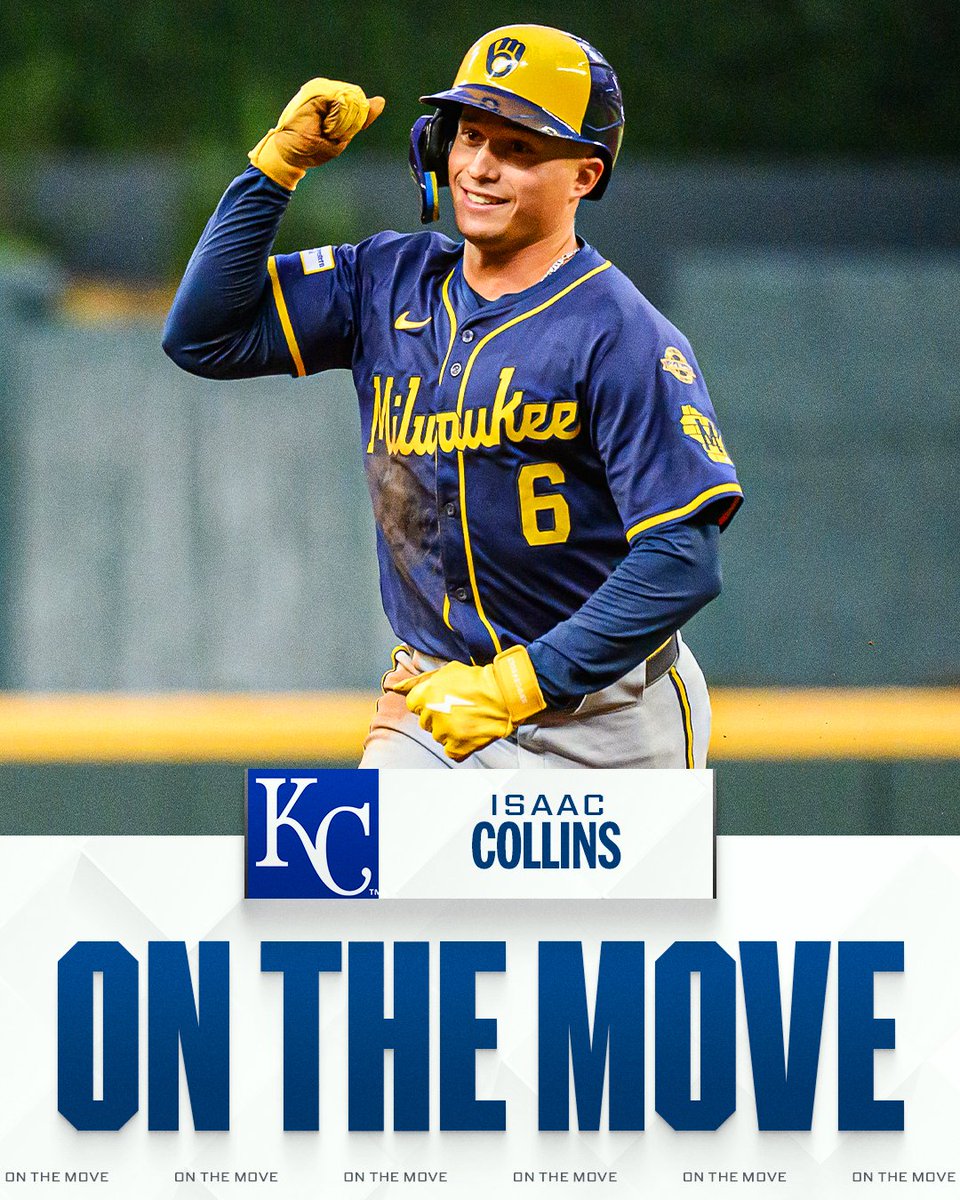 Royals reportedly acquire OF Isaac Collins and RHP Nick Mears from the Milwaukee Brewers for LHP Angel Zerpa, per multiple reports including MLB's @Feinsand.