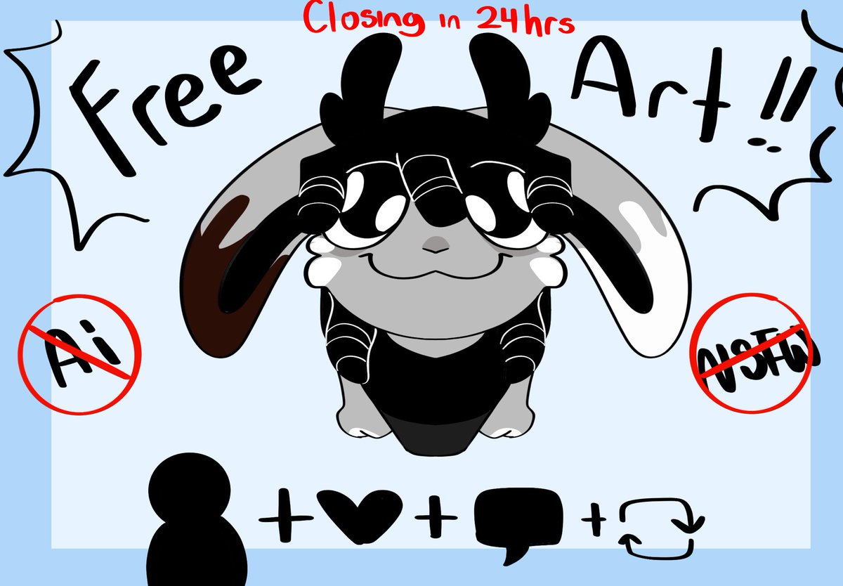I’m bored, gimme ur ocs 
#art #artist #freeart #artraffle #vgenartist #furry #furryartist #furryfandom #furrycommunity 

Entry details