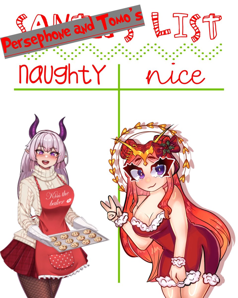 Are you 𝔑𝔞𝔲𝔤𝔥𝔱𝔶 or 𝓝𝓲𝓬𝓮?
<a href="/ElysianFieldTTV/">Persephone Novaꨄ︎ | | 𝔾𝕠𝕕𝕕𝕖𝕤𝕤 𝕍𝕥𝕦𝕓𝕖𝕣</a> And I Shall Be Checking Our Lists And Checking Them Twice~ 
On Dec. 22nd At 8pm EST Come On Down To Our Twitch Channels And Be Judged To See If You Have Been Naughty Or Nice~  
To Join There Are Only 2 Simple Rules~ 
1: List 1