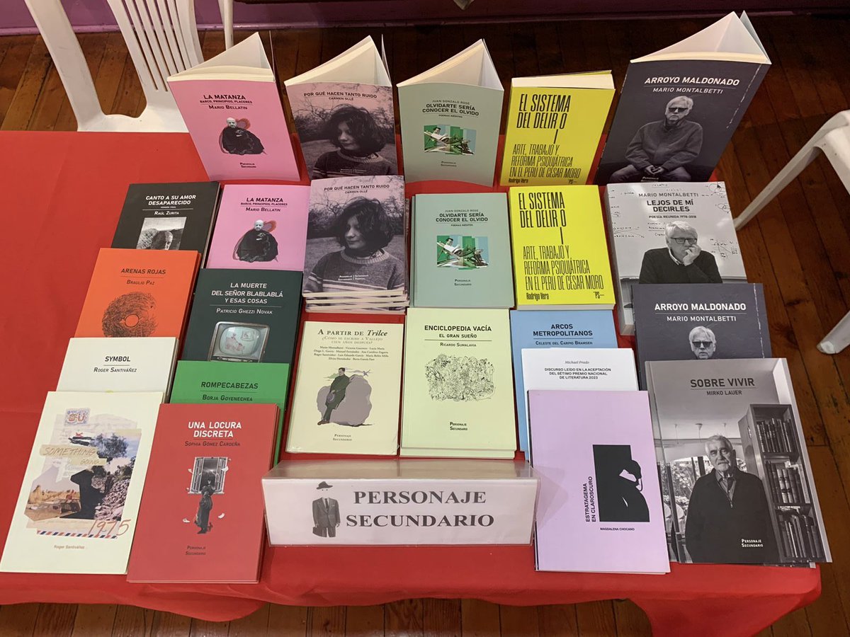 epsecundario's tweet photo. Personaje Secundario en La Simiente Roja 💥✌️
Hoy, en Museo José Carlos Mariátegui, último día de feria, todo nuestro catálogo en oferta: el segundo libro a mitad de precio; si compras dos libros, te regalamos el tercero. ¡Avisa a lxs compañerxs! https://t.co/Z18HwVwY5E