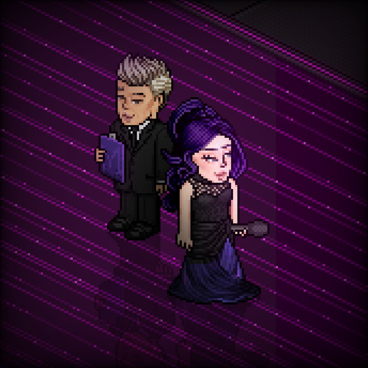 Nos preparativos para o Miss Universe Habblet 2025! É uma honra poder apresentar do seu lado amigo, hoje a noite promete! #MissHabblet2025 <a href="/VogueHabblet/">Vogue Habblet</a> 👑