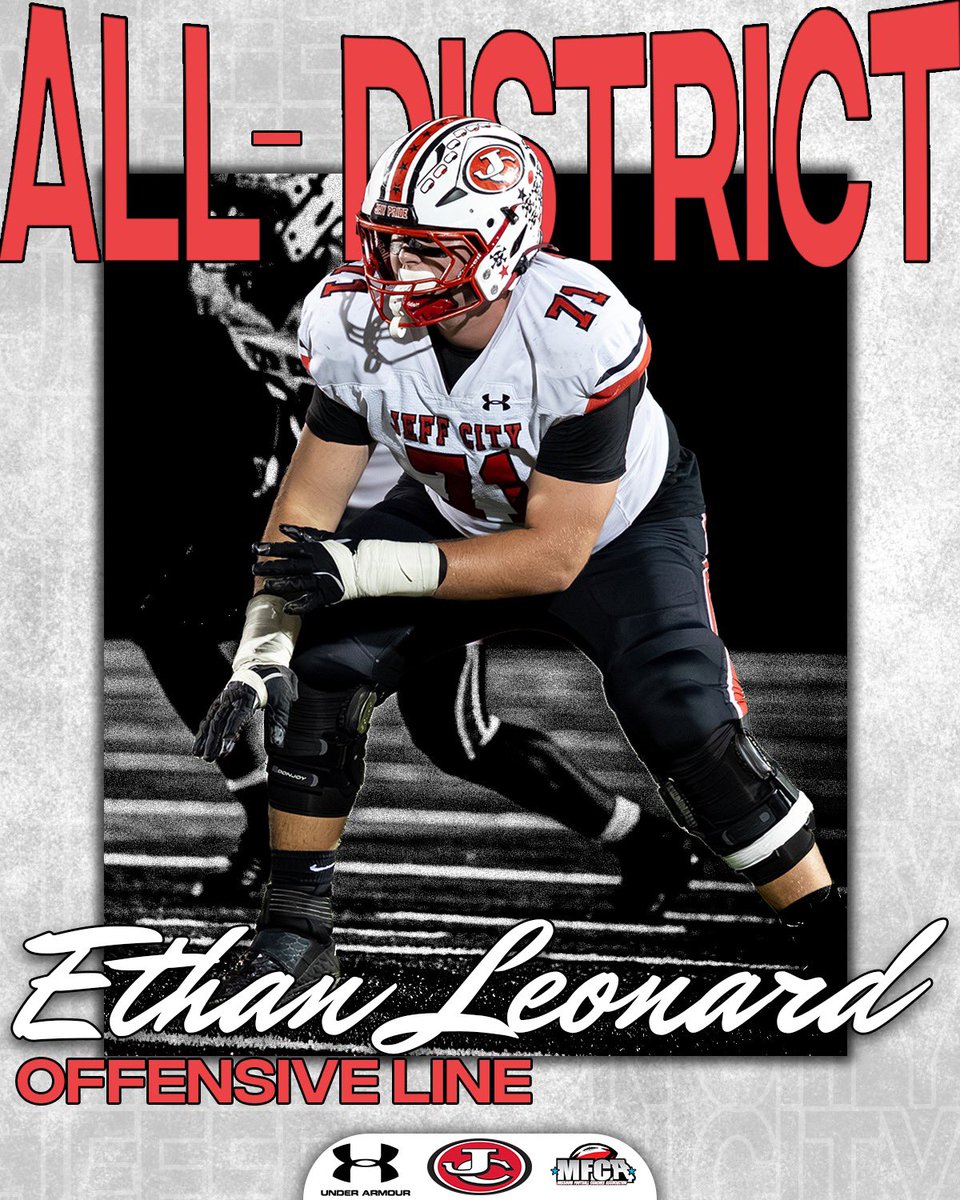 JayPrideFB's tweet image. Excited to announce that Ethan Leonard has been named to the @mofbca All-District Team.