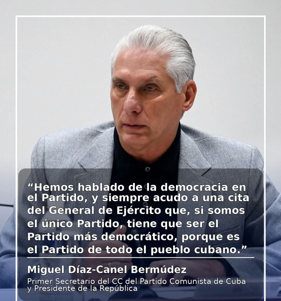 "Solo un pueblo heroico que defiende una Revolución, que tiene el ejemplo de la historia de esa Revolución es capaz de soportar lo que hemos estado viviendo en todos estos años".
<a href="/DiazCanelB/">Miguel Díaz-Canel Bermúdez</a>
#XIPlenoCC #PinardelRío