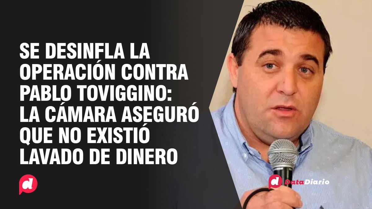 🚨 SE DESINFLA LA OPERACIÓN MEDIÁTICA CONTRA PABLO TOVVIGGINO: LA CÁMARA ASEGURÓ QUE NO EXISTIÓ LAVADO DE DINERO

🔎 Lo resolvió la Cámara Federal tras el allanamiento a una mansión de Pilar vinculada al tesorero de la AFA y a Claudio “Chiqui” Tapia, presidente de la entidad.
