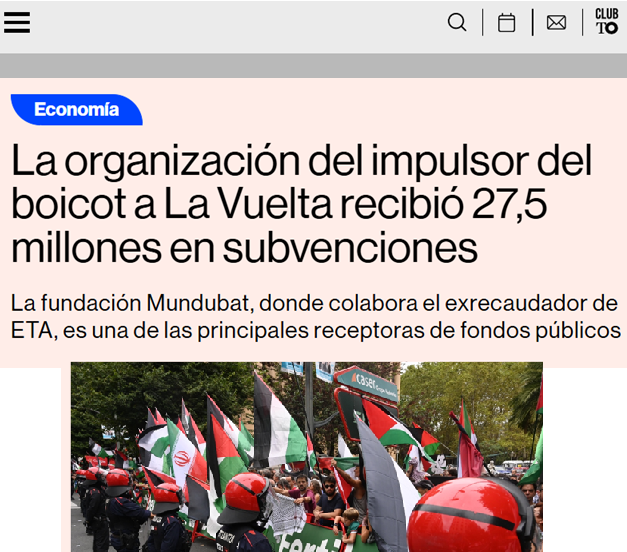 Es decir, los radicales que tomaron Madrid, liderados por un ex recaudador de una banda asesina y que humillaron ante las cámaras de televisión de todo el mundo a la policía y pisotearon la imagen internacional de España, estaban financiados con nuestro dinero.

Asco.