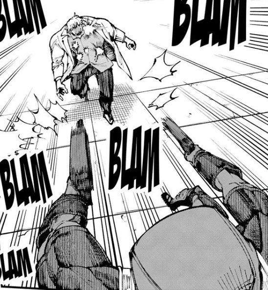 Cha1ns0fHate's tweet photo. “Sowwy Spidey! I forgot!”

He turns around and guns another one of them down with a few more bullets than what was needed. https://t.co/XU0U7Wka7f