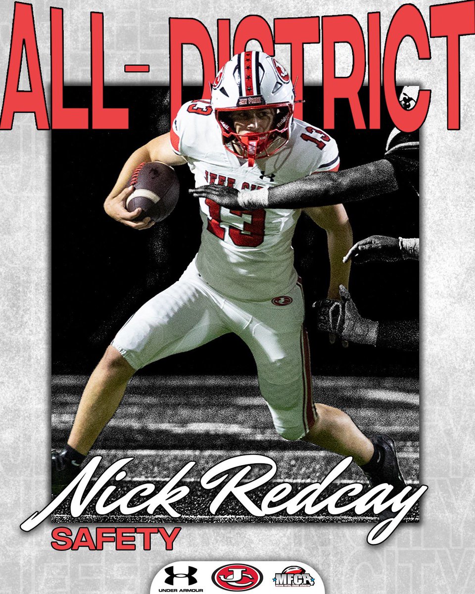 JayPrideFB's tweet image. Excited to announce that Nick Redcay has been named to the @mofbca All-District Team.