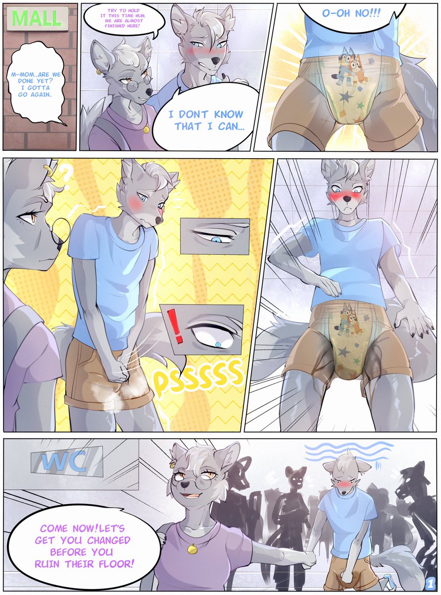 sadKcat's tweet photo. "What the hell, mom?!" 

💙 My first comic-sketch commisson. Made for Rahki in Telegram:3 https://t.co/BciEyVLY3b