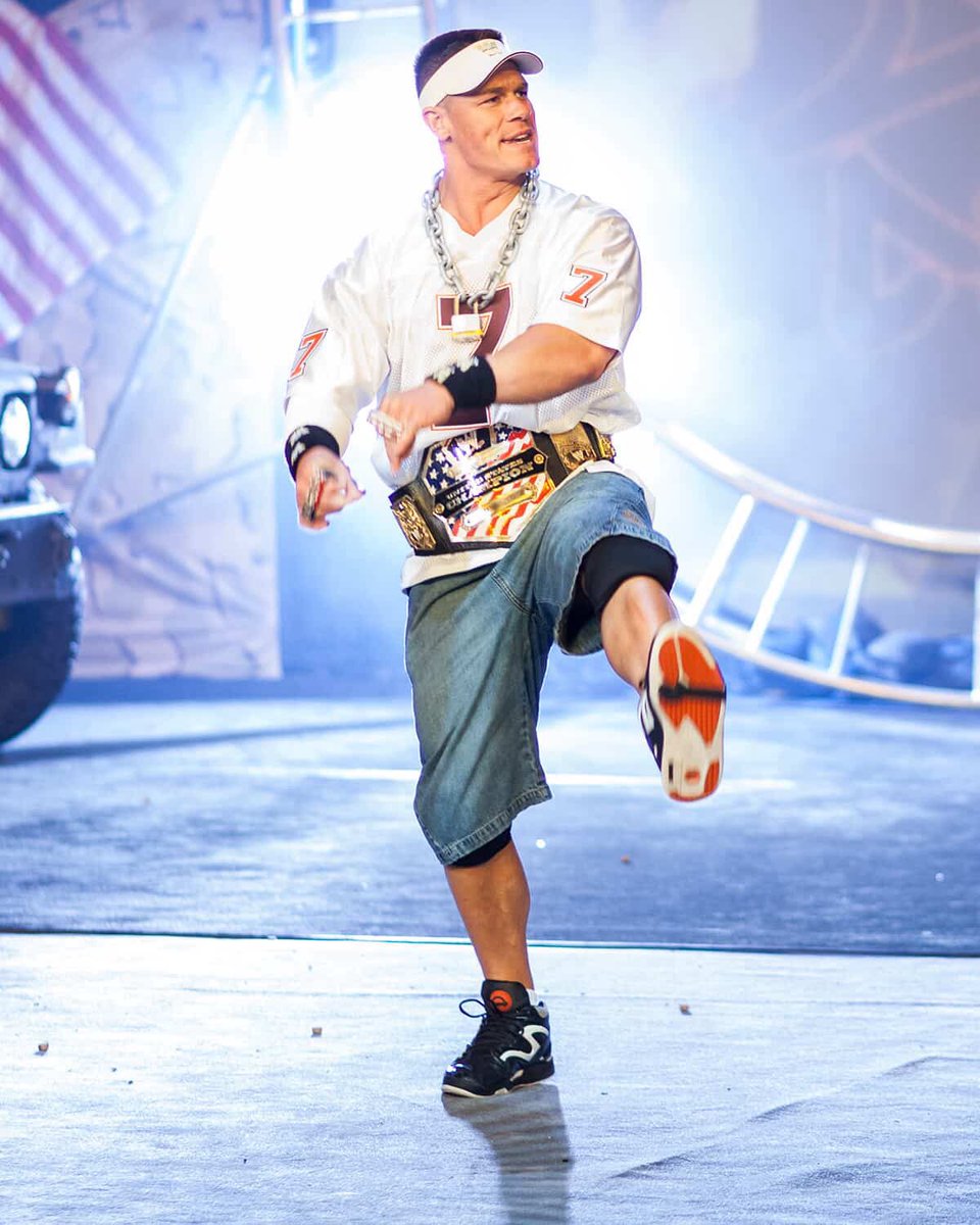 HokiesFB's tweet photo. 🐐 repping the 🐐

Don’t miss @JohnCena ‘s FINAL match tonight at #SNME, 8e/5p on @peacock ! 

@WWE https://t.co/D9j8LucFla