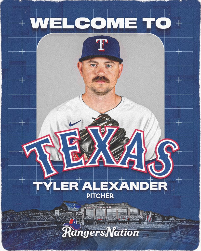 Rangers__Nation's tweet photo. Welcome to Texas, Tyler Alexander! https://t.co/QUm4D1kArK