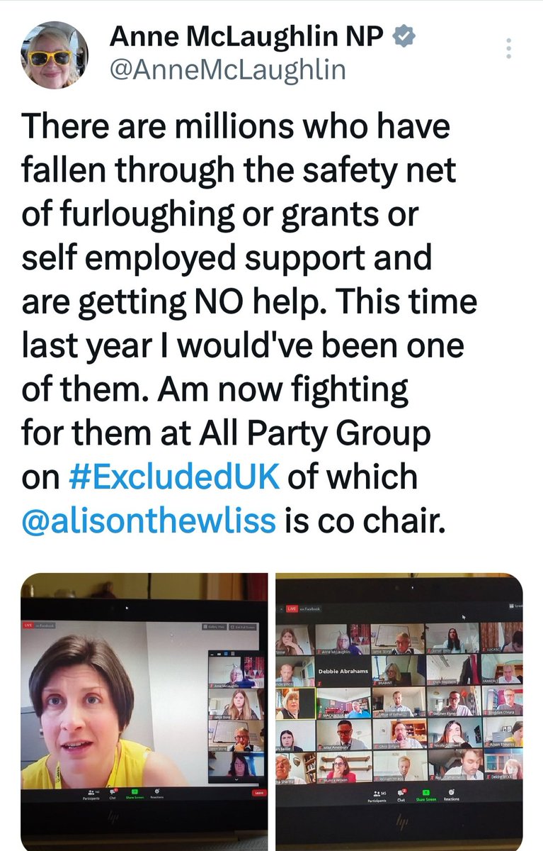 ExcludedFighter's tweet image. What has the @UKLabour MP Maureen done to try and improve the lives of thousands of #ExcludedUK constituents in #Glasgow @AnneMcLaughlin and @alisonthewliss

Answer: Nothing apart from ghosting them unlike the ongoing support from @StephenFlynnSNP @theSNP
excluded.scot/in-appreciatio…