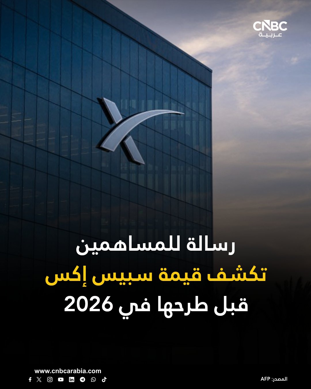 شركة سبيس إكس التابعة للملياردير إيلون ماسك تستعد لطرح أسهمها للاكتتاب العام خلال العام المقبل 