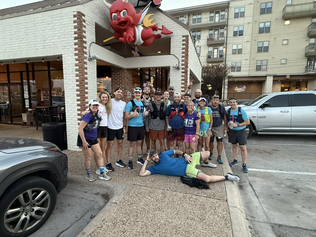 28 miles in. A suprise visit by the Bitters and more money to be raised.  

15 miles to go to finish the Torchy's Tacos challenge of 43 miles and 10 tacos for the Band of Runners trail camp supporting veterans and gold star families.  You can make this matter more by donating