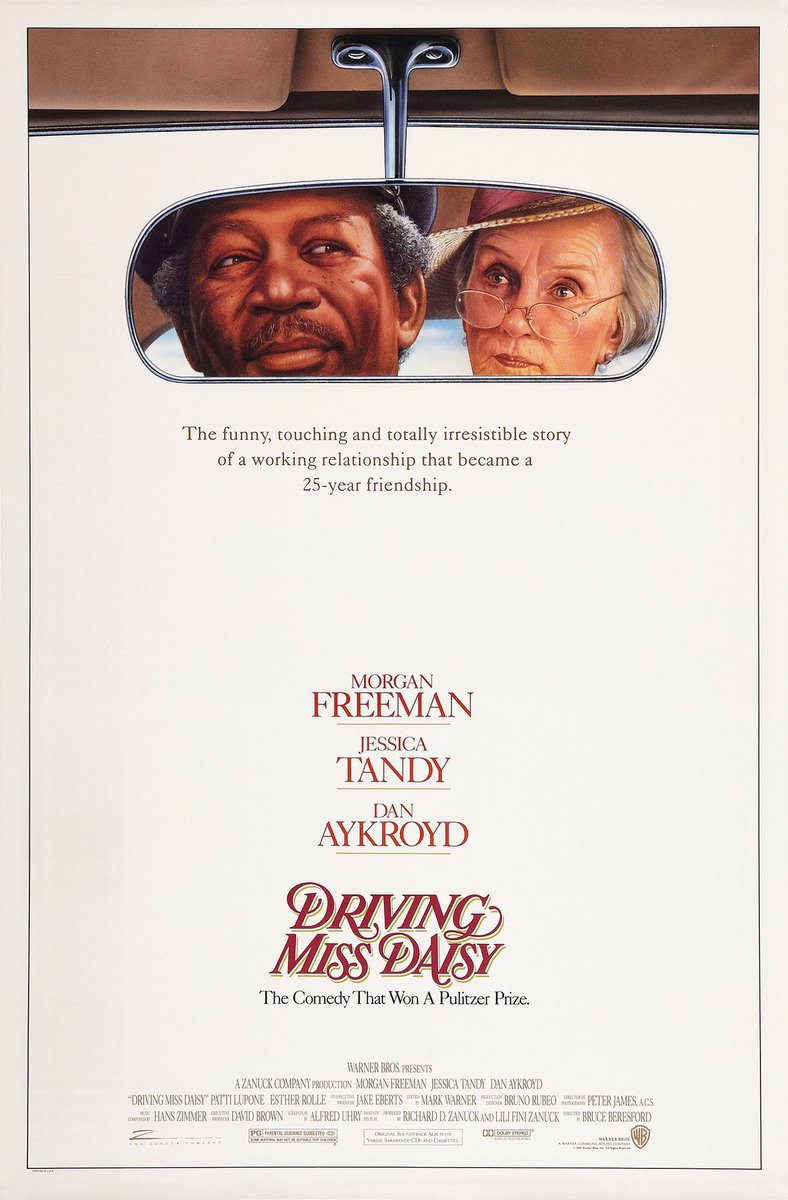 FilmNewsNos's tweet photo. 🎬MOVIE HISTORY: 36 years ago today, December 13, 1989, the movie ‘Driving Miss Daisy’ opened in theaters!

#MorganFreeman #JessicaTandy #DanAykroyd #PattiLuPone #EstherRolle #JoannHavrilla #WilliamHallJr #MurielMoore #SylviaKaler #CrystalRFox #BruceBeresford https://t.co/ZFsV376JYQ