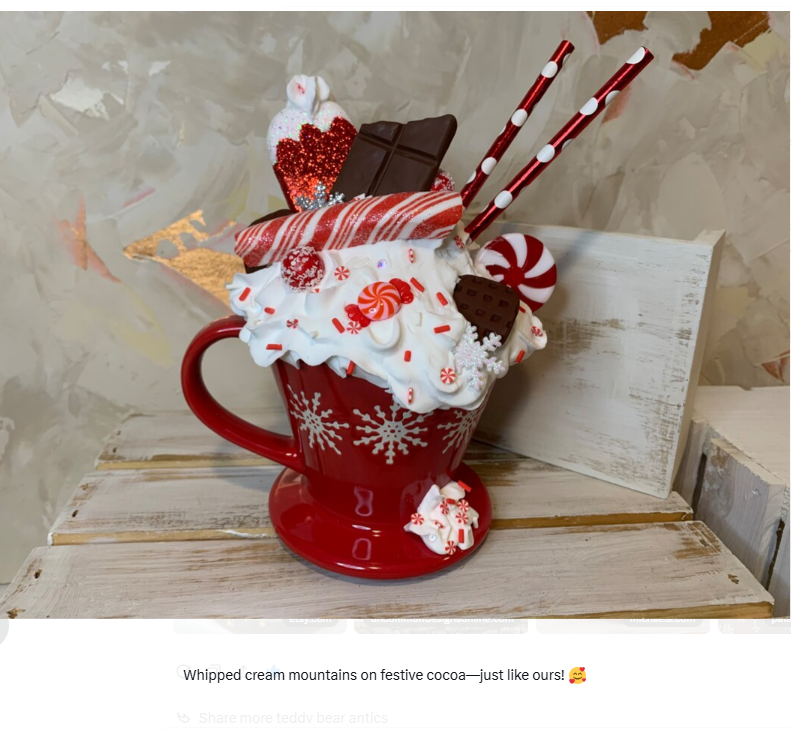 Grok makes amazing Holiday Drinks :) This looks magnifique! XOXO 💫💫💫❤️❤️❤️🎄🎄🎄🍬🍬🍬