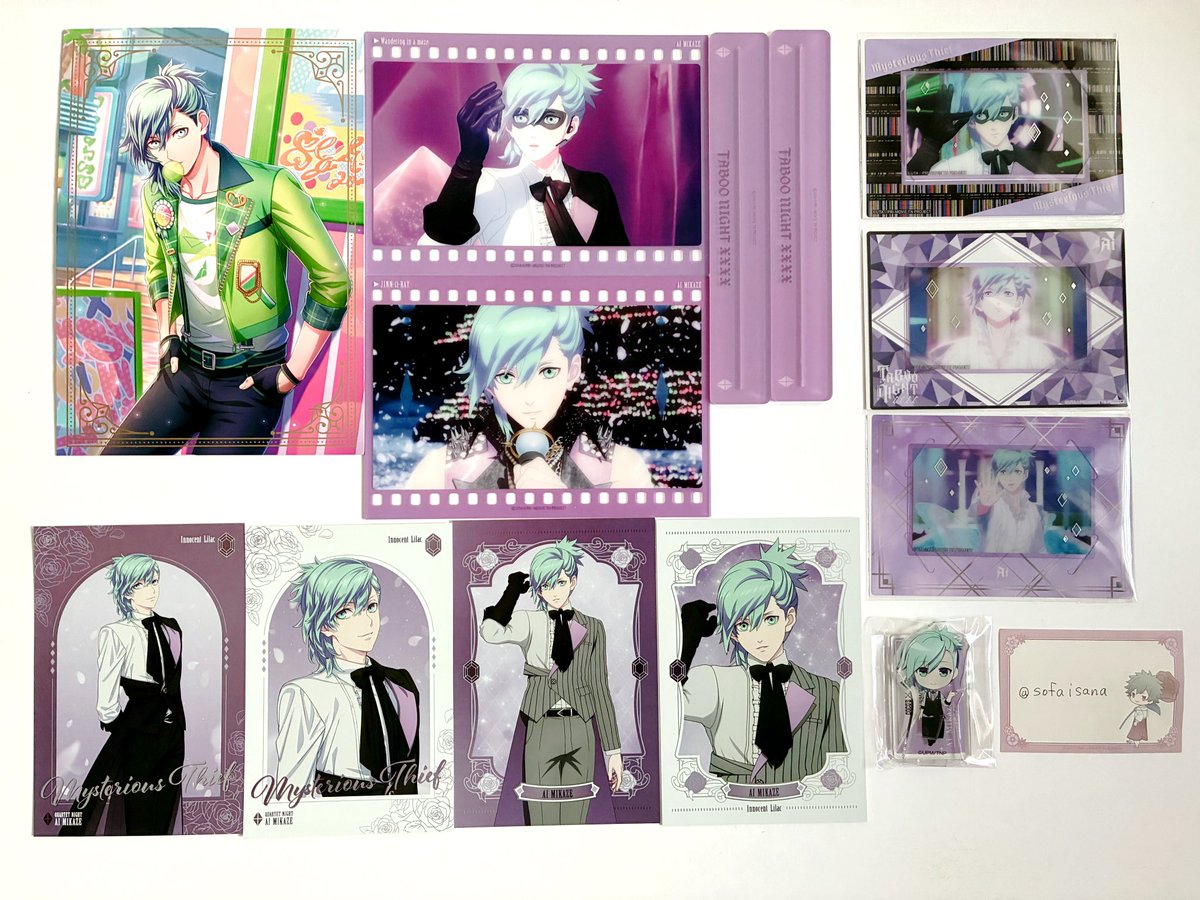 譲渡】うたプリ 美風藍 譲▶︎ シャニライ ・箔押しスタンドポスト