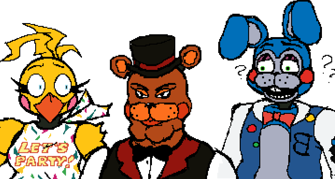 artz_hoogbru's tweet photo. I feel like Jeremy's only lasting two shifts with this one. #fnaf2 https://t.co/pMJMlJFxH0