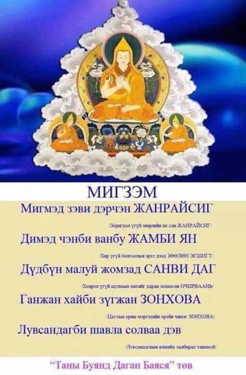 12/14/2025  “Зулын 25" 
Богд ламын дүйчэн өдөр тул буяны үйлд шамдан, зул олноор өргөн, бие, хэл, сэтгэлээ ариусган, болж өгвөл мацаг барьж, боломгүй бол цагаан хоол идэж, мэгзэм уншваас нэн сайн.
Таны үйлдсэн буян арвижин дэлгэрч, ажил үйлс тань өөдлөн дэвжиг!