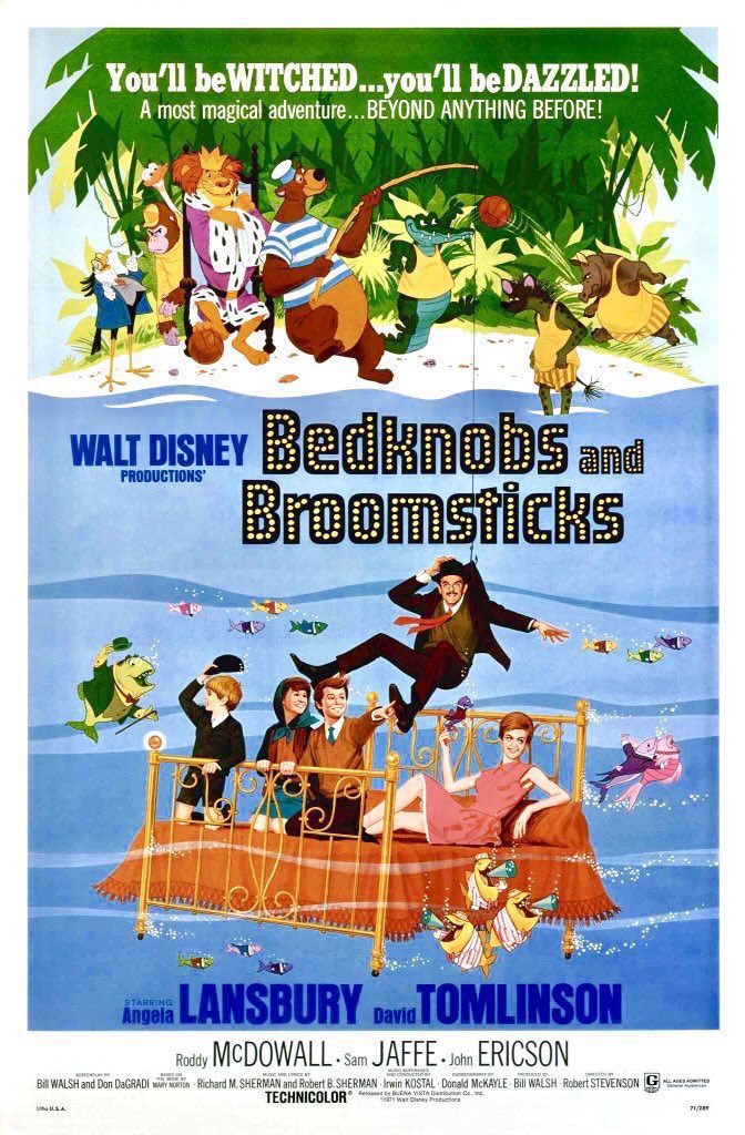 FilmNewsNos's tweet photo. 🎬MOVIE HISTORY: 54 years ago today, December 13, 1971, the movie ‘Bedknobs and Broomsticks’ opened in theaters!

#AngelaLansbury #DavidTomlinson #IanWeighill #CindyOCallaghan #RoySnart #RoddyMcDowall #SamJaffe #BruceForsyth #Disney @Disney #RobertStevenson https://t.co/SRsEe85diG