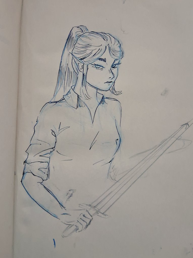 I don't know how to draw hands anymore 😕 
Anyway, this is Ibelia, my character for an RPG campaign that I'm playing. She was reborn along with others to save the word. 
She is a Changeling, so sometimes she has a different aperance.