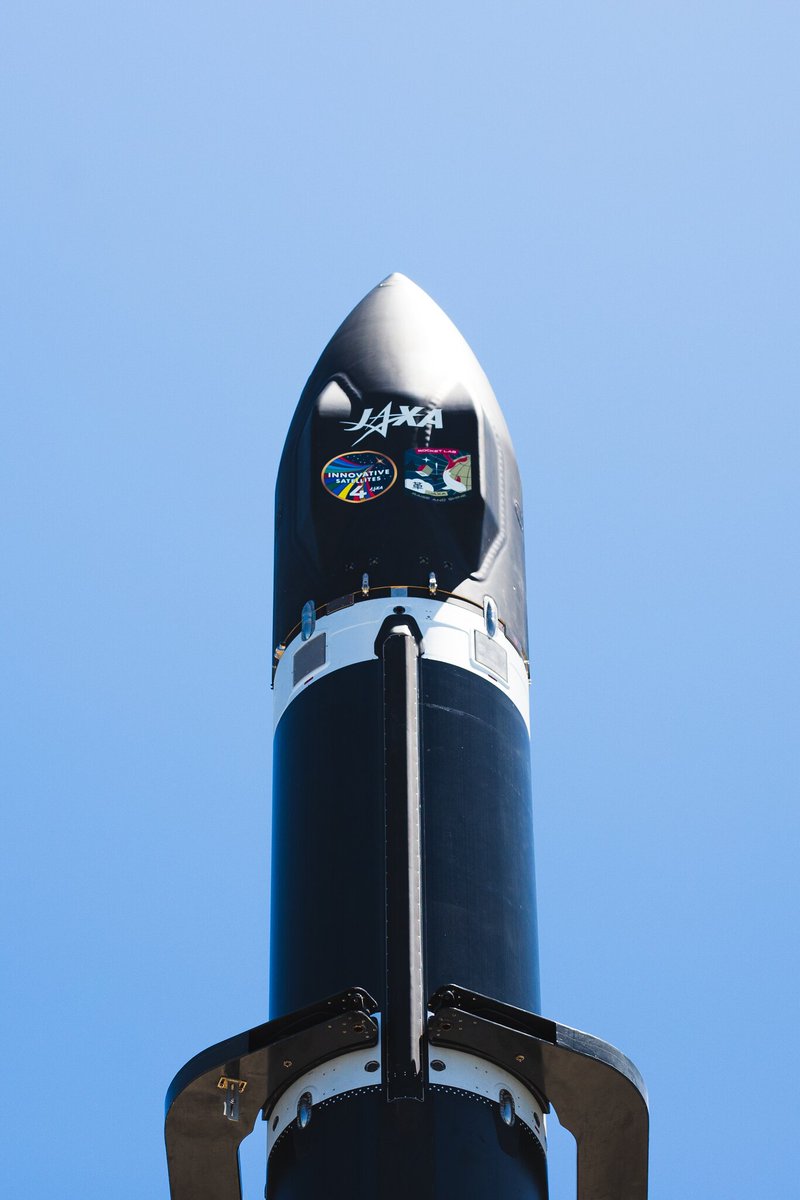 RocketLab's tweet image. It's looking like a fine day to launch a rocket. Just under three hours to launch for @jaxa_en, with the early weather forecast 90% favorable for launch at 4:09 p.m. NZDT / 03:09 UTC.