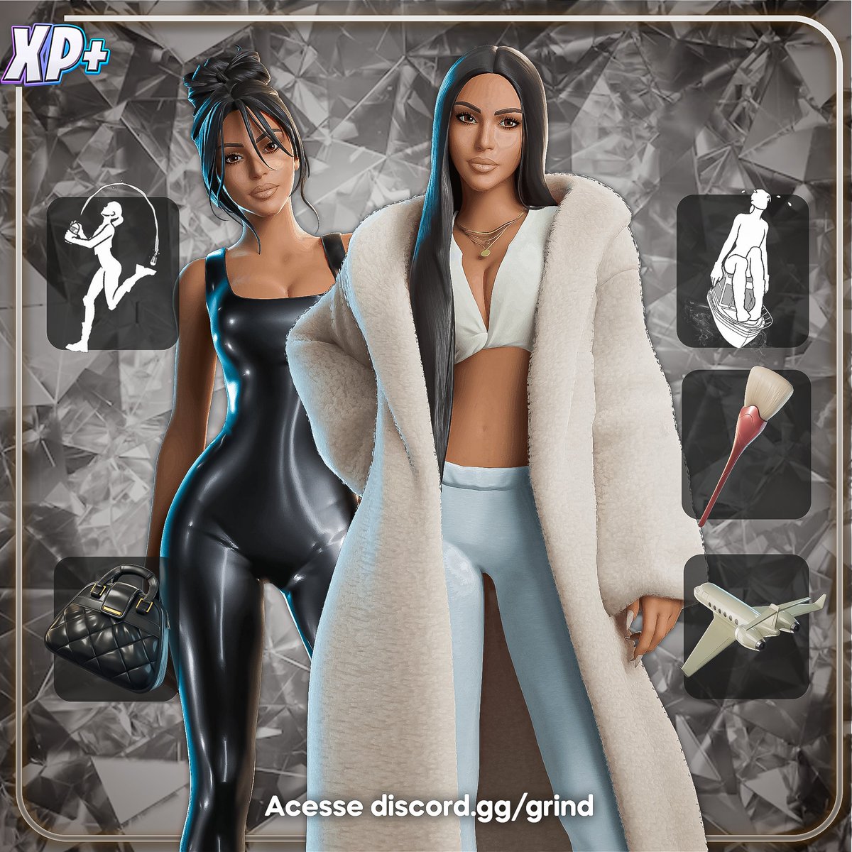 🆕 Pacotão da Kim Kardashian (3.000 V-bucks) já está disponível na loja do #Fortnite , junto da Kim Kardashian Icônica (1.800 V-bucks) e Kim Kardashian (1.500 V-bucks)!

🥳 Caso for adquirir algo da loja, considere usar o code COMUNIDADE para nos apoiar #ad