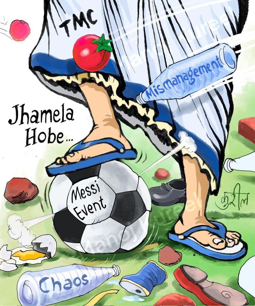 Jhamela Hobe..
#Messi #WestBengal #RahulGandhi #MamataBanerjee #IndianFootball #TMC