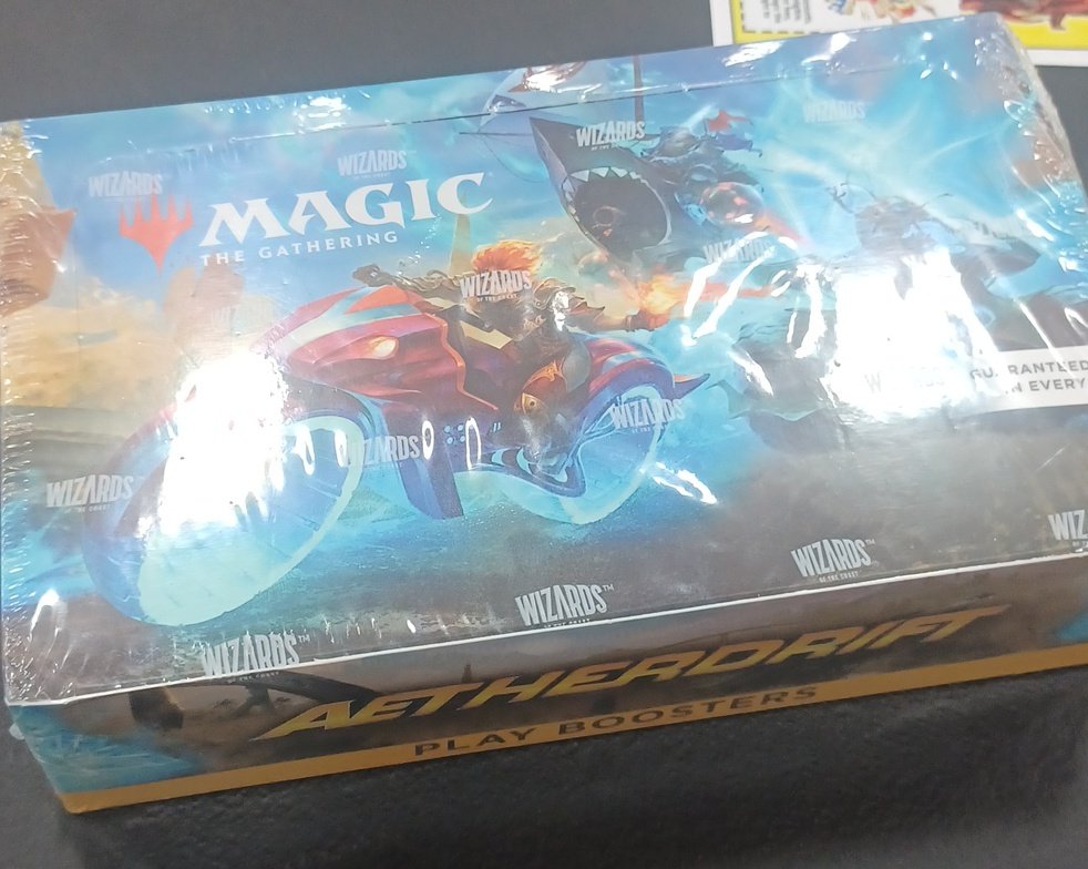 So all my MTG homies I did a thing. I played in a Commander tourney today and ended up finishing 3rd and winning a fucking booster box of Aetherdrift.