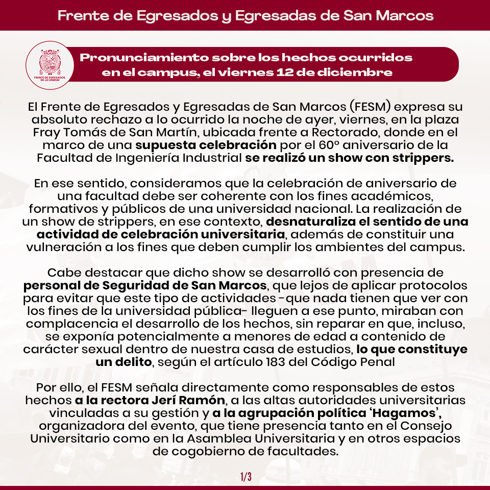 Egresados UNMSM tweet media