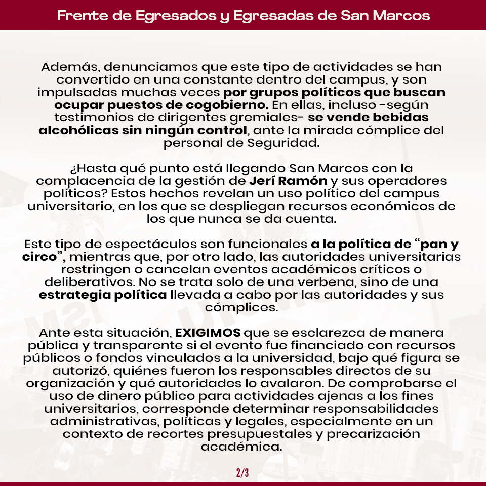 Egresados UNMSM tweet media