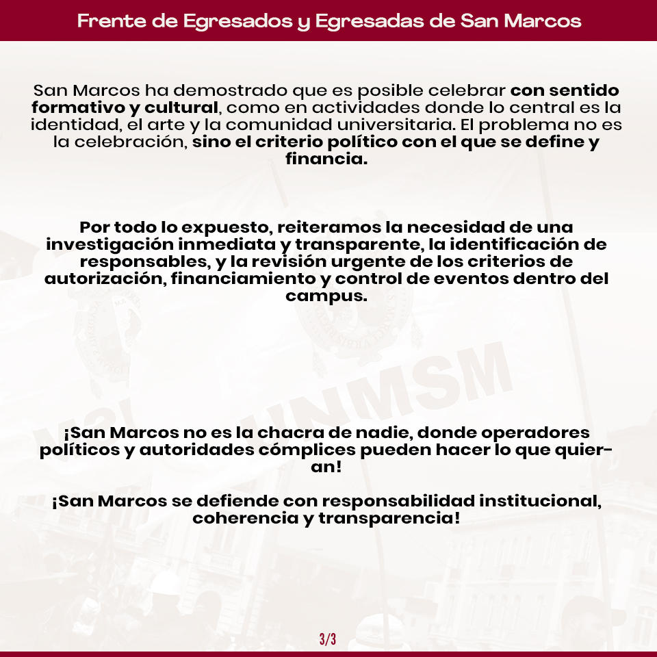 Egresados UNMSM tweet media