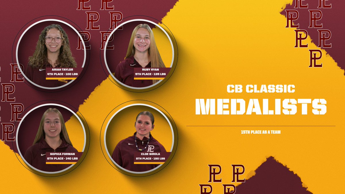 MonarchQueens's tweet photo. 4 medalists at the CB Classic and the team finished in 15th place #WeArePLV #wrestlelikeagirl #EarnedNotGiven https://t.co/ZSSbBBdit9
