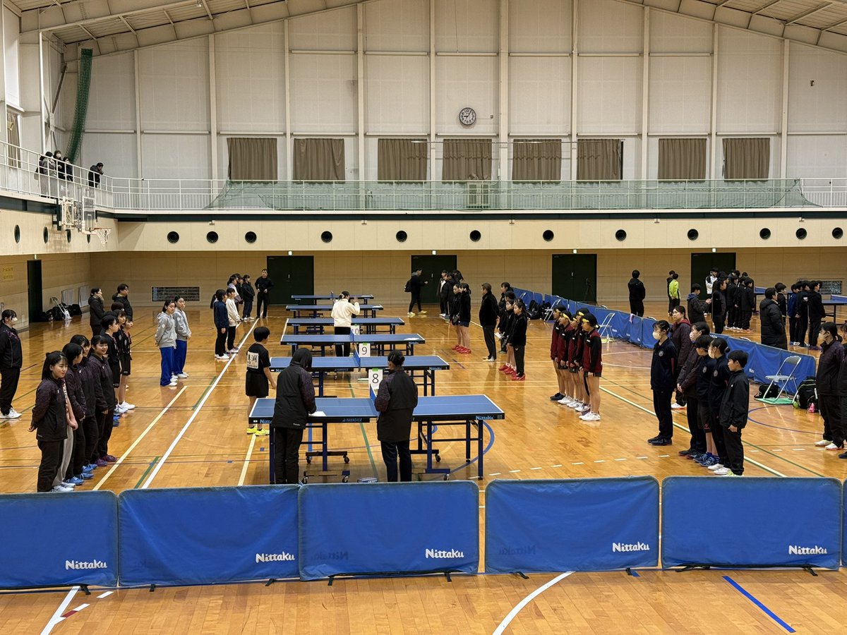 ishida_tta's tweet photo. 本日最終日！
#日韓中学選抜卓球リーグ https://t.co/PVNyxt9pP8
