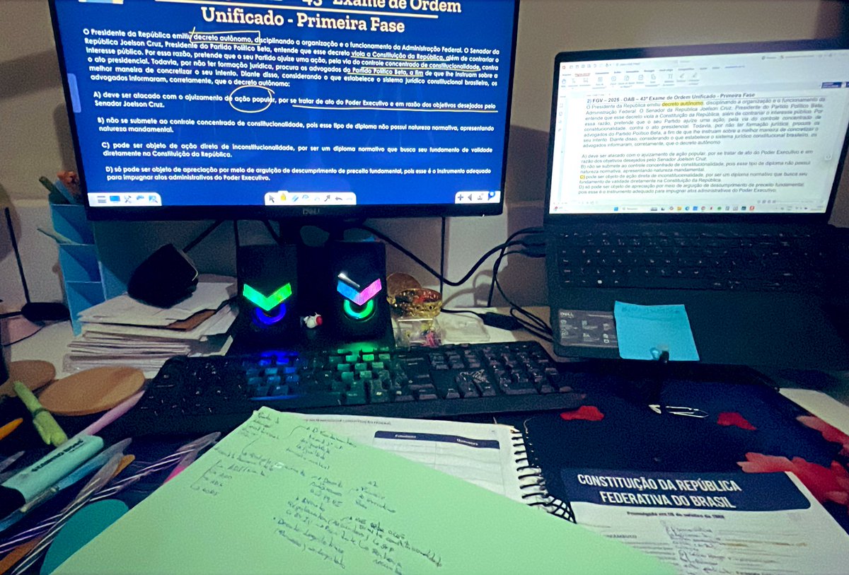 Amo, estudar constitucional 🤍
