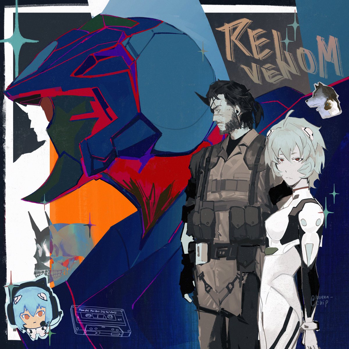 daytrux's tweet photo. finally, #vsnake and #reiayanami (i love them both..) https://t.co/VWWyHYCfGw