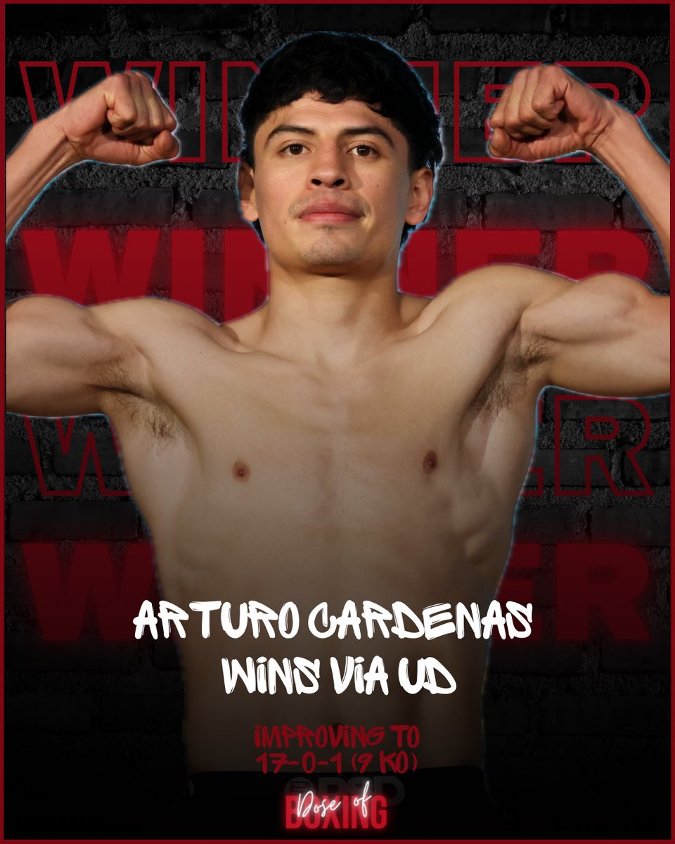 Dose_of_Boxing's tweet image. 🇲🇽 Arturo Cardenas comes away with a unanimous decision victory over Cesar Vaca 🔥
#pachecosadjo #matchroomboxing #daznboxing