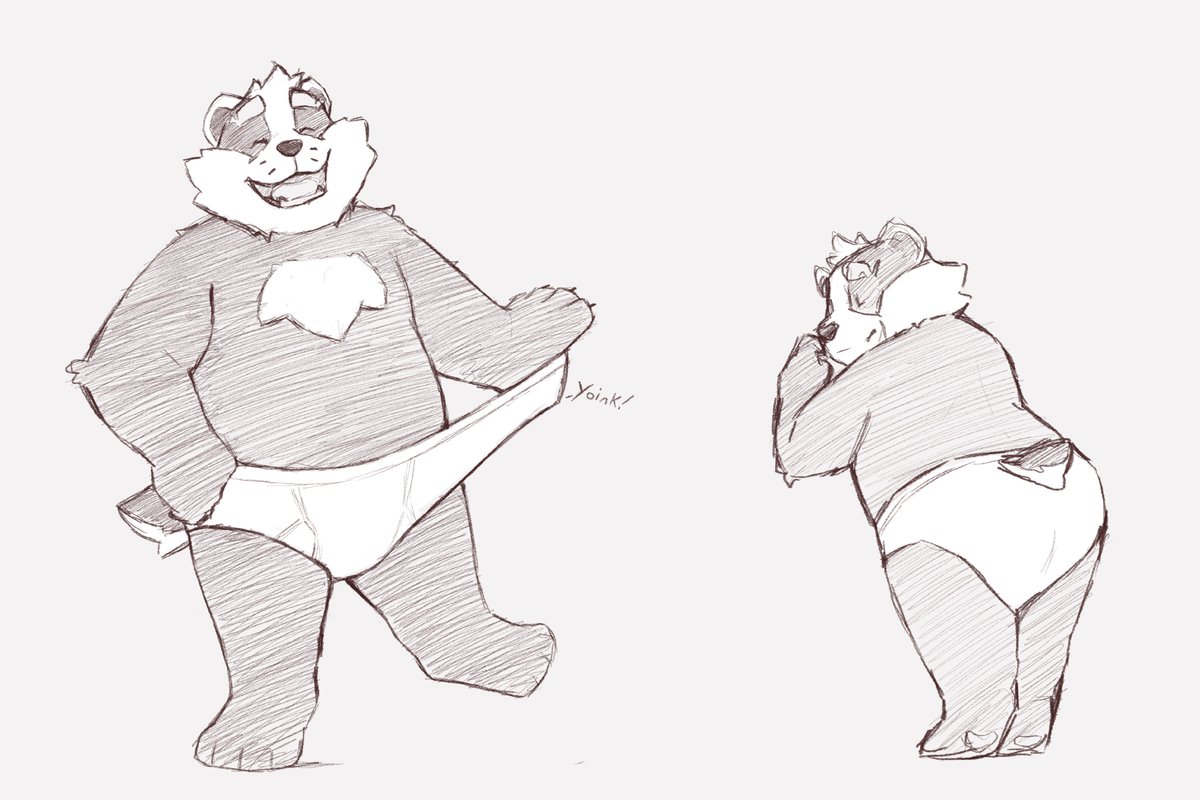 professor_fluff's tweet photo. Some Bradley the badger sketches 

In game alt outfits https://t.co/mw2rjg3h6V