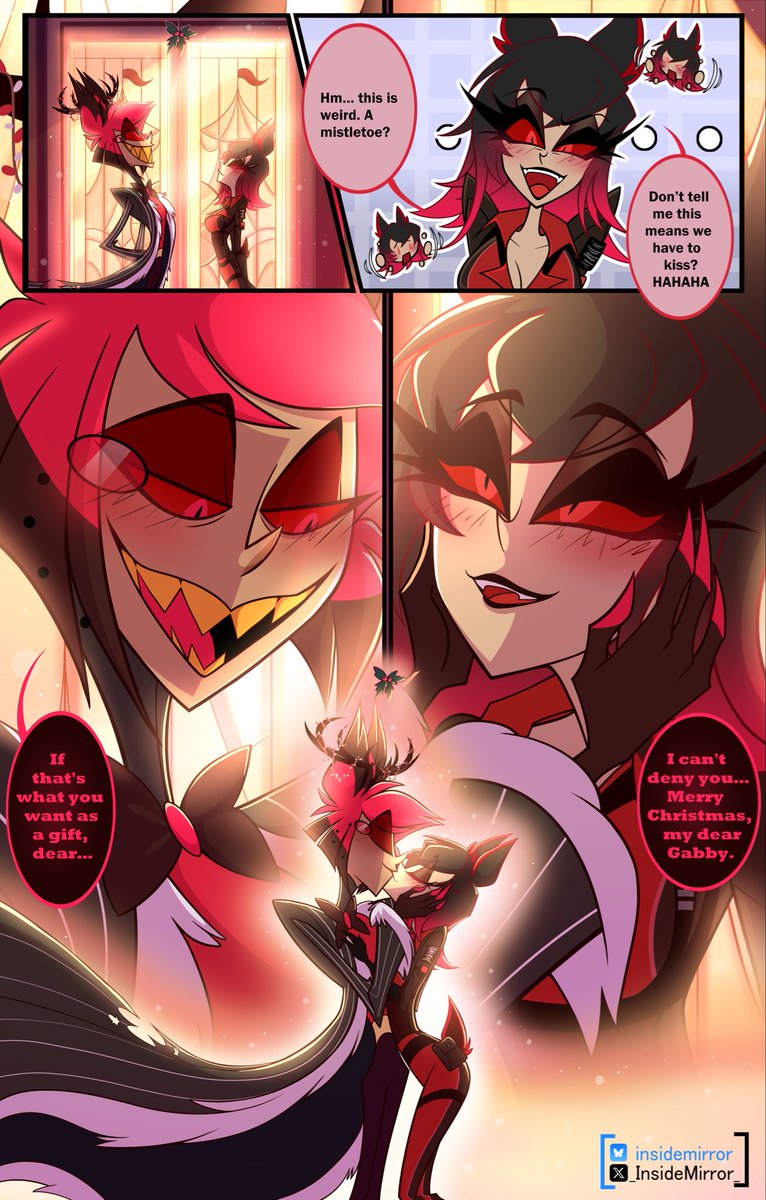 wardemongabby's tweet image. All I want for Christmas is him. 

Thank you @_InsideMirror_ . I love this so much! #HazbinHotelOC #radiowar