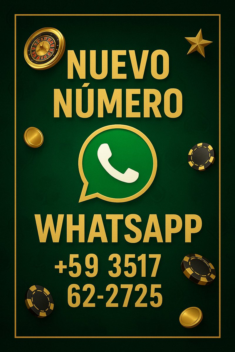 Octta_'s tweet image. 🚨🔥 SE JUEGA ACÁ 🔥🚨

📲 NUEVO WHATSAPP OFICIAL

💣 Entrás, cargás y cobrás SIN VUELTAS

🎰 Casino + slots + apuestas
💸 Pagos rápidos
🕐 Atención 24/7

⚠️ No escribas a números viejos
👉 Tocá el link y arrancá a ganar ahora

🔥 WhatsApp directo:

wa.link/lv85on