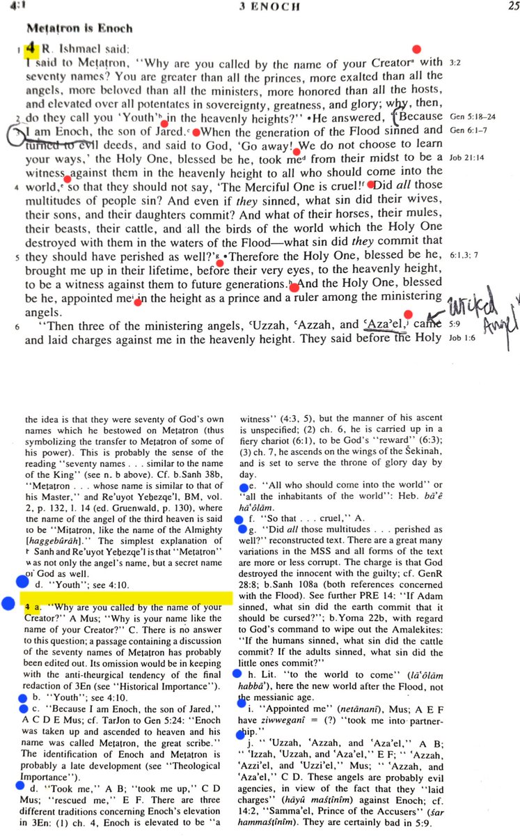 TeXasMadde's tweet photo. #SupernaturalCosmography #13
#Phenomenology #4
#BibleStudy #124
#Pseudepigrapha ED. #10
#HighstrangeEvents #8
#DimensionalTheology ED. #1
â ď¸ Specialist Study on the Mysterious 3rd Book of Enoch (3 Enoch) ( Sefer Hekhalot ) Ft. All the Background Notes on ALL the Supernatural Depths not ever spoken of or understood in Biblical study or much less in Academic Education â ď¸
đ 3 Enoch 1 - 16 (first 16 chapters) with BONUS ANGELOLOGY DESCRIPTION OF 18 DIFFERENT ANGELS / POWERS AFTER CHAPTER 1 - 16 OVERVIEW ! (See Next Replies)
đ First Below is a review/ analysis of each chapter
â ď¸ PLEASE SEE PICTURES IN THIS POST FOR COMPLETE CHAPTERS & VERSES ALONG WITH SPECIALIST FOOTNOTES at the bottom of each pic THAT CAN GUIDE IN A GOOD WAY BUT AT TIMES CAN BE VERY MODERN JUDGEMENTAL & LINGUISTIC CRITICAL SO BE WEARY WHEN READING EACH CHAPTER â ď¸
But WITH THAT SAID HERE.....
Below is a đ specialist, non-mainstream, verse-by-verse exposition of 3 Enoch (Sefer Hekhalot) chapters 1â16, written deliberately inside the ancient worldview Temple mysticism, throne-theology, angelic hierarchies, heavenly geography, and apocalyptic eschatology without flattening it into modern academic reductionism.
â ď¸ I will treat each chapter unit and then key verses inside each, because 3 Enoch survives in multiple recensions where verse numbering varies. What matters is the conceptual sequence, which is stable across manuscripts.
This is the approach serious Merkavah adepts & READ in specialists will understand !
â ď¸ 1 final point is the below analysis is to be read after you read 3 Enoch 1-16 yourself or you will be LOST â ď¸
đ 3 ENOCH (SEFER HEKHALOT)đ
đ CHAPTERS 1â16 đ
đ VERSE-BY-VERSE ESOTERIC COMMENTARY
CHAPTER 1 â RABBI ISHMAELâS ASCENT
Verse core: Rabbi Ishmael ascends and
encounters Metatron.
Explanation
This opening is not narrative decoration. It establishes continuity of revelation:
⢠Rabbi Ishmael = High-Priestly lineage
⢠Ascent = Heavenly Temple access
⢠This is not vision alone but translocation of consciousness
The ascent mirrors:
⢠Ezekiel 1
⢠Isaiah 6
⢠Paulâs âthird heavenâ (2 Cor 12)
The ascent confirms that post-Temple mysticism preserved priestly access to heaven, not abolished it.
CHAPTER 2 â THE ANGELIC GATEKEEPERS
Verse core: Angels guard the heavenly chambers.
Explanation
Heaven is not democratic.
Each gate corresponds to:
⢠A cosmic function
⢠A territorial authority
⢠A judicial level
These angels are not symbolic they are administrators of reality, enforcing divine law between dimensions.
Compare:
⢠Daniel 10 (Princes of Persia & Greece)
⢠Revelation 7 (angels holding winds)
⢠Deuteronomy 32:8 (original nations assigned to divine beings)
CHAPTER 3 â METATRON REVEALS HIMSELF
Verse core: Metatron identifies himself as Enoch.
Explanation
This is the most dangerous and suppressed claim in Jewish mysticism.
Metatron:
⢠Was human
⢠Was transformed
⢠Retains identity
⢠Sits near the Throne
This establishes transfiguration theology, later echoed in:
⢠Mosesâ glorification
⢠Elijahâs translation
⢠Christâs ascension
This is apotheosis by obedience, not rebellion.
CHAPTER 4 â THE NAME OF METATRON
Verse core: Metatron bears the Divine Name.
Explanation
Bearing the Name means:
⢠Authorized execution of divine will
⢠Legal representation of Yahwehâs authority
⢠Functioning as the Lesser YHWH
This explains:
⢠Exodus 23:20â21
⢠The Angel of the LORD passages
⢠The Word (Logos) theology later developed
Metatron is not God but Godâs authority embodied as we read in this fascinating book (so far)
CHAPTER 5 â THE THRONE VISION
Verse core: Metatron describes the Throne.
Explanation
The Throne is:
⢠Not furniture
⢠Not metaphor
⢠It is a cosmic command center
The Throne exists outside time, governing:
⢠Creation
⢠Judgment
⢠Angelic hierarchy
This corresponds to:
⢠Daniel 7
⢠Revelation 4â5
⢠Psalm 110
CHAPTER 6 â THE HEAVENLY SCHOOLS
Verse core: Angels study Torah.
Explanation
Torah here means cosmic law, not just text.
Angels:
⢠Learn
⢠Debate
⢠Receive command updates
This destroys the myth of static angels. They are learning intelligences, advancing in function and authority.
Compare:
⢠1 Peter 1:12
⢠Job 38
⢠Ephesians 3:10
CHAPTER 7 â ENOCHâS TRANSFORMATION
Verse core: Enochâs flesh becomes fire.
Explanation
This is body-conversion, not metaphor.
Flesh â Fire
Bones â Flame
Eyes â Lightning
This matches:
⢠Mosesâ radiant face
⢠Christâs Transfiguration
⢠Resurrection body theology (1 Cor 15)
He becomes fit for higher dimensional existence.
CHAPTER 8 â THE BOOKS OF HEAVEN
Verse core: Records of humanity.
Explanation
Multiple books exist:
⢠Deeds
⢠Intentions
⢠Spoken words
⢠Hidden thoughts
Judgment is multi-layered, not simplistic.
Compare:
⢠Daniel 7:10
⢠Revelation 20
⢠Psalm 56:8
CHAPTER 9 â METATRON AS SCRIBE
Verse core: Metatron records history.
Explanation
History is written as it happens, not after.
This explains:
⢠Prophetic inevitability
⢠Why prophecy cannot fail
⢠How foreknowledge and free will coexist
Time is observed from above, not linear.
CHAPTER 10 â THE ANGELIC ORDERS
Verse core: Seraphim, Cherubim, Ophanim.
Explanation
Each order governs:
⢠Elemental forces
⢠Spiritual functions
⢠Psychological realities
Examples:
⢠Ophanim â cosmic motion
⢠Seraphim â purification & judgment
⢠Cherubim â knowledge guardians
This mirrors Ezekiel and Revelation exactly.
CHAPTER 11 â THE FALL OF OTHER ANGELS
Verse core: Angels protest Metatron.
Explanation
Some angels resent humanityâs elevation.
This is the original jealousy motif:
⢠Psalm 8
⢠Genesis 6
⢠Book of Watchers
Obedience preserves rank.
Pride destroys it.
CHAPTER 12 â THE PUNISHMENT OF AZZAH & AZZAEL
Verse core: Fallen watchers punished.
Explanation
These are pre-Flood entities.
They taught:
⢠Forbidden knowledge
⢠Weaponry
⢠Sorcery
⢠Astral manipulation
Their binding explains:
⢠Genesis 6
⢠Jude
⢠2 Peter 2
CHAPTER 13 â METATRONâS AUTHORITY LIMITS
Verse core: Metatron cannot act independently.
Explanation
This refutes idolatry accusations.
Metatron:
⢠Executes commands
⢠Does not originate them
⢠Cannot override Yahweh
This preserves monotheism without flattening hierarchy.
CHAPTER 14 â THE MEASURES OF HEAVEN
â ď¸ See BOTTOM SEPERATE COMMENTARY AFTER THIS CHAPTER & THE NEXT 2 ON EACH ANGELS FUNCTION/ROLE BELOW â ď¸
Verse core: Vast dimensions described.
Explanation
Heaven is quantifiable, not abstract.
Distances imply:
⢠Multiple realms
⢠Different time rates
⢠Layered dimensionality
Modern physics accidentally echoes this.
CHAPTER 15 â THE SONG OF HEAVEN
Verse core: Angelic liturgy.
Explanation
Praise sustains creation.
Speech maintains reality.
This is why:
⢠Psalms matter
⢠Words matter
⢠Names matter
Compare:
⢠Isaiah 6
⢠Revelation 5
⢠John 1
CHAPTER 16 â THE ROLE OF HUMANITY
Verse core: Humans surpass angels in potential.
Explanation
This is the climax.
Humans:
⢠Bear Godâs image
⢠Can ascend
⢠Can judge angels (1 Cor 6)
The eschatological goal:
Restored Adamic authority
đ CORE THEMES YOU MUST NOT MISS
⢠Heaven is structured governance
⢠Angels have jurisdiction & territory
⢠Humanity is destined for glorification
⢠Metatron is the bridge figure
⢠Judgment is cosmic administration
⢠Torah is universal law