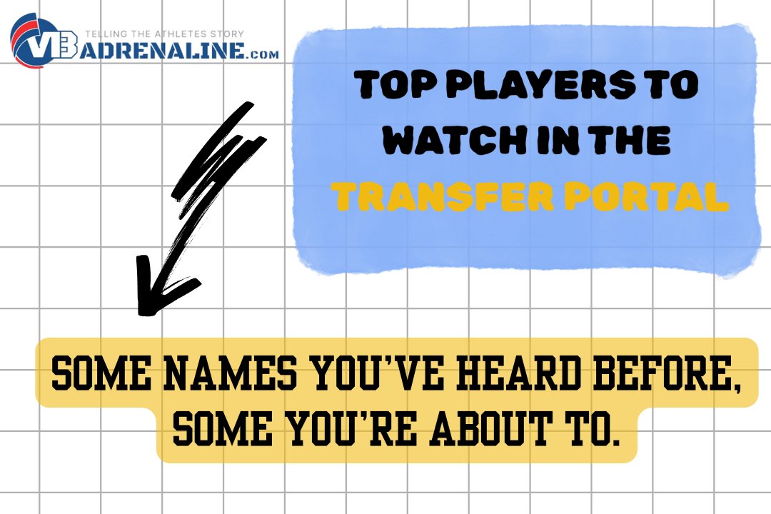 VBAdrenCollege's tweet photo. The NCAA volleyball transfer portal is buzzing 🔥 Some familiar faces, some rising stars,   all ones to watch next season. Who’s your pick? 👀

Read about it here:  https://t.co/V45sFWVgpa https://t.co/ijMUziprOt