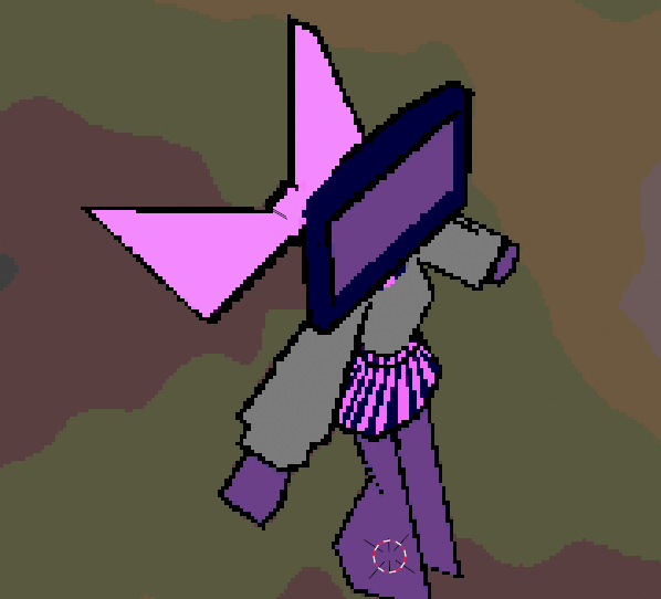 limboinitiative's tweet photo. WIP Megu in the blender void https://t.co/oNG9EkeEOd