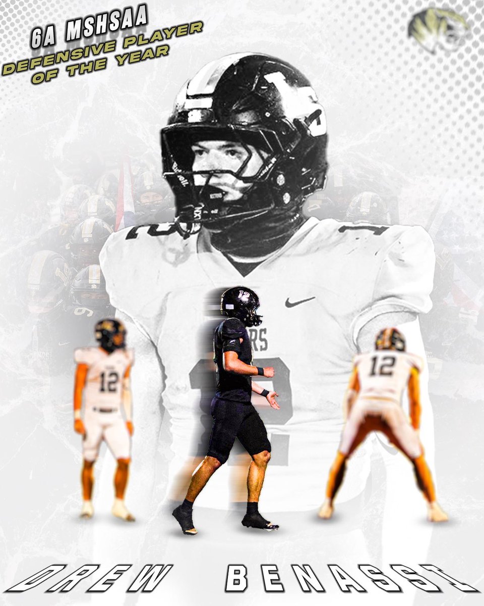 DrewBenassi's tweet image. Extremely grateful to be named the MSHSAA defensive player of the year and 1st team all-state!
@lstigerfootball 
@JPRockMO 
@WOWKCfootball