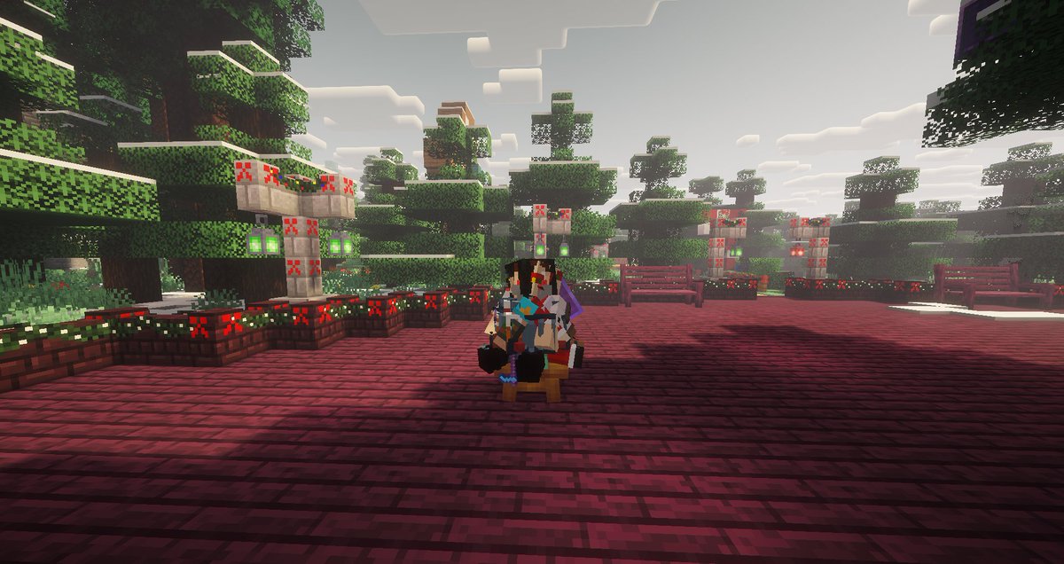 There appears to be a christmas eldritch monster at spawn.

Just what is our Vacationers doing?