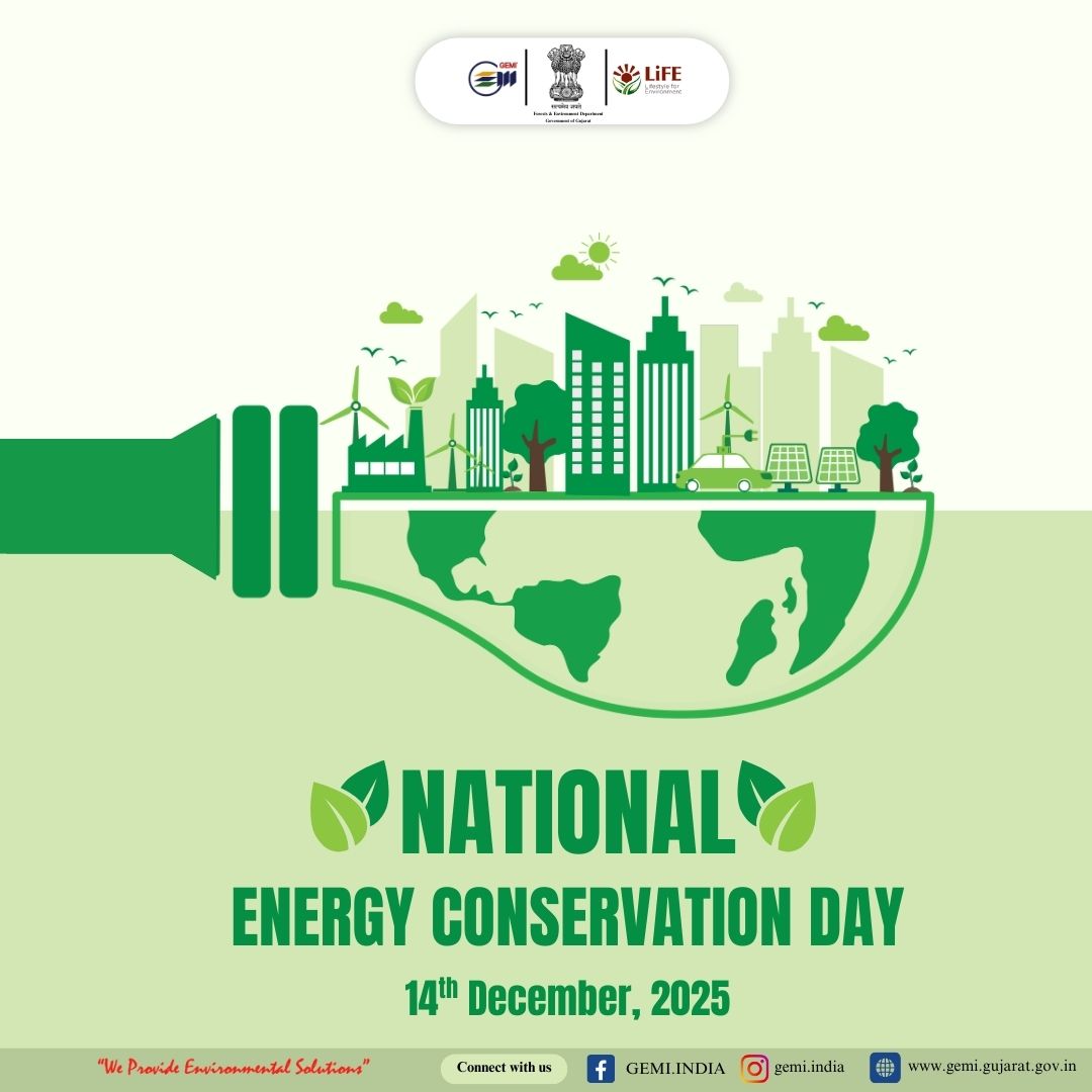 GEMI_Gujarat's tweet photo. ⚡National  Energy Conservation Day, observed on December 14th, emphasized the importance of saving energy for a sustainable future. Small action, big impact! Save energy, Save the planet.🍀
#nationalenergyconservationday2025 #conservationday #saveenergy #Sustainabefuture https://t.co/SzmamU5Hhw