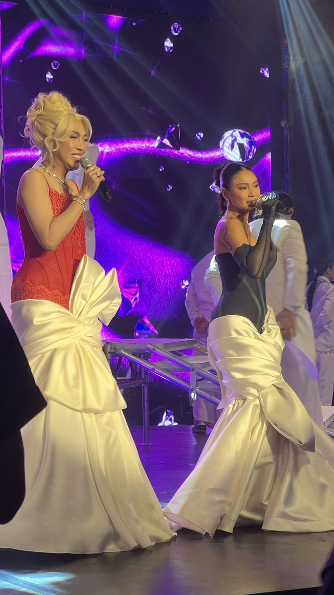ASAPOfficial's tweet photo. Another collab that shookt us!

These superstars are mothering naman with their awesome performance naman! 

Grabe na kayo, Meme Vice and omg, Ms. Nadine Lustre! 

Shining, shimmering, splendid number! 

#ASAP30
#ASAPChristmas2025 https://t.co/zXR0thiAcb
