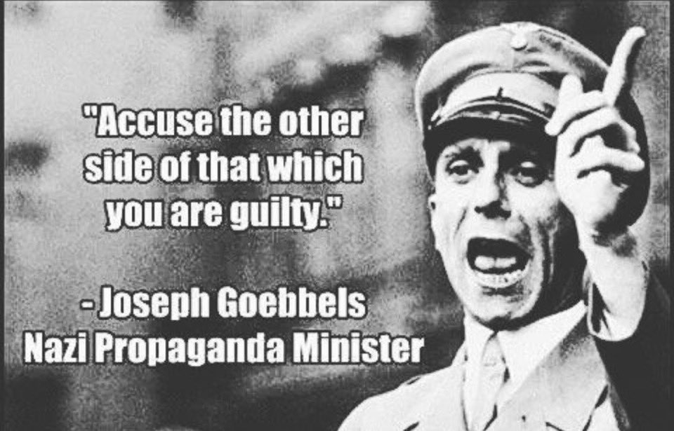 Oldest fascist trick in the book of fascist tricks